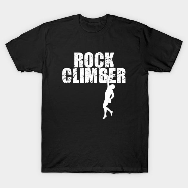 Stylish Rock Climbing T-Shirt by idlei